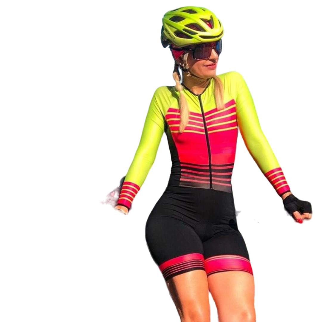 Macaquinho De Ciclismo Feminino Triathlon